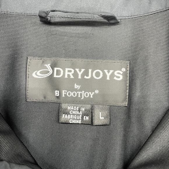 FOOTJOY Jacket Mens L DryJoys Golf Rain Windbreaker 1/4 Zip Short Sleeve Blue - Picture 5 of 15